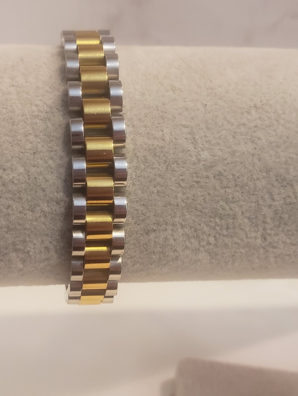 Two-Tone Gold and Silver Rolex-style Bracelet, NWOT